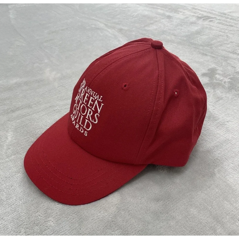 Screen Actors Guild Baseball Hat Unisex One Size Red SAG Awards TBS TNT